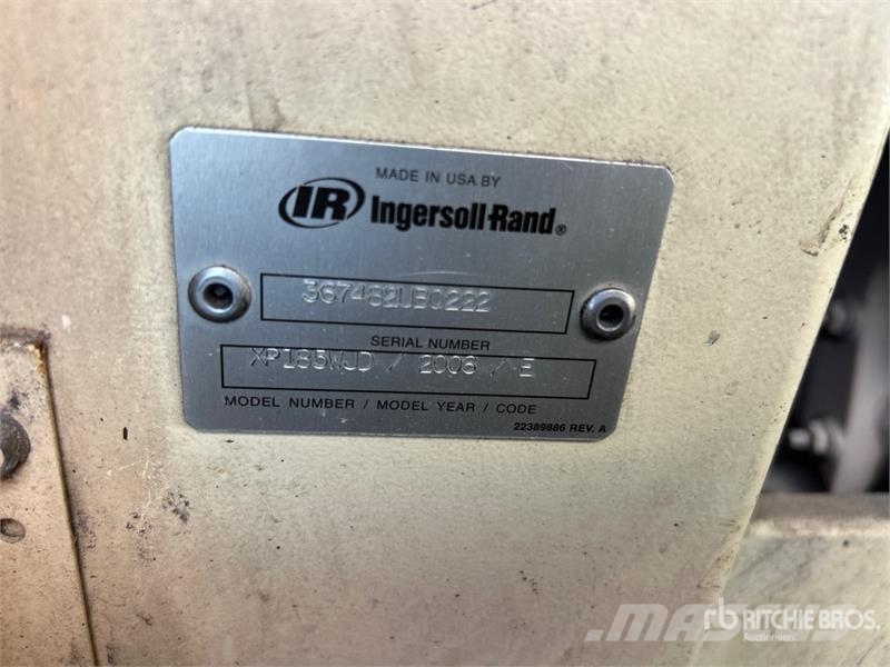Ingersoll Rand 185 cfm Mobile Air Compressor Compressors