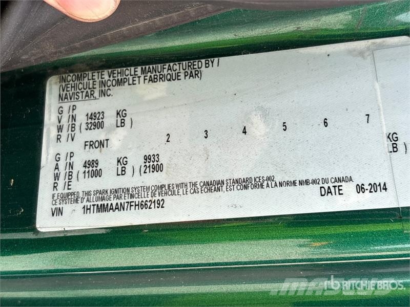 International 4300 Camiones volquete para virutas de madera