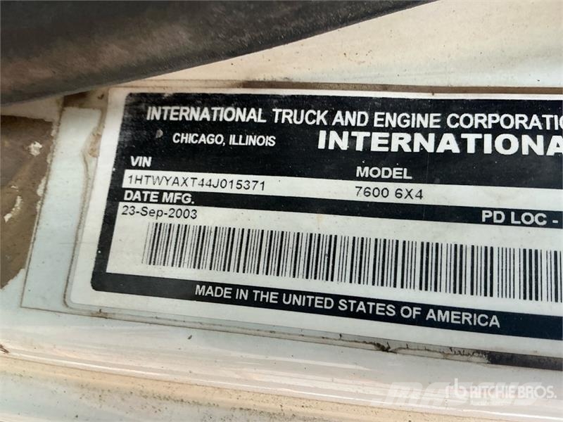 International 7600 Hidroliftli kamyonlar