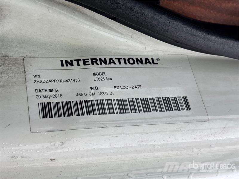 International LT625 6x4 T/A Day Cab Truck Tractor Prime Movers