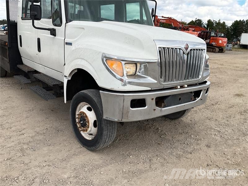 International Terrastar 4x4 Crew Cab Flatbed Truck Camioane platforma/prelata