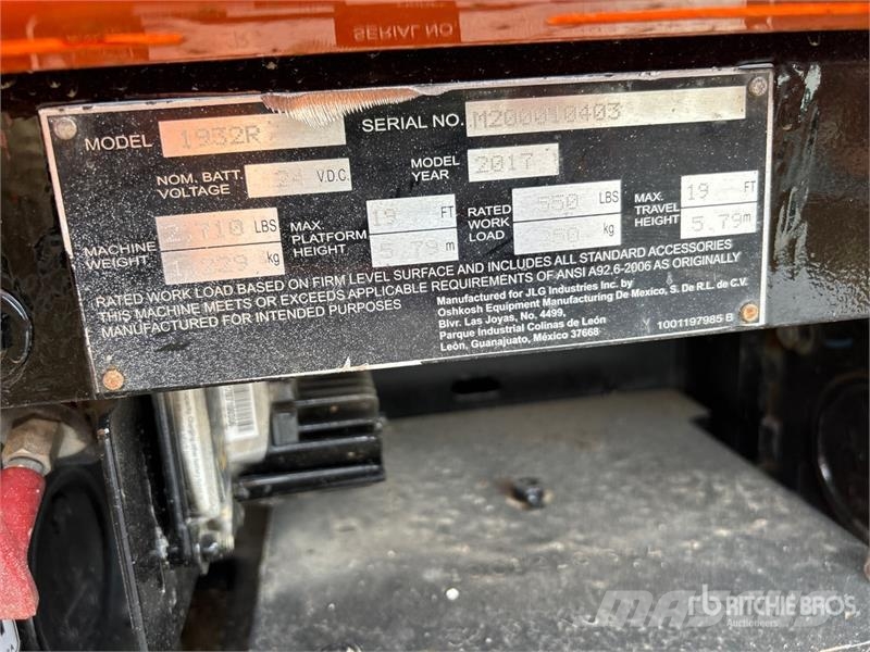 JLG 1932R Electric Scissor Lift Saksilavat