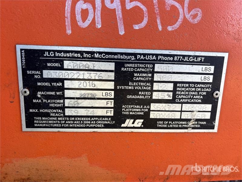 JLG 600aj 4WD Diesel Telescopic Boom Lift Teleskopske dvižne ploščadi