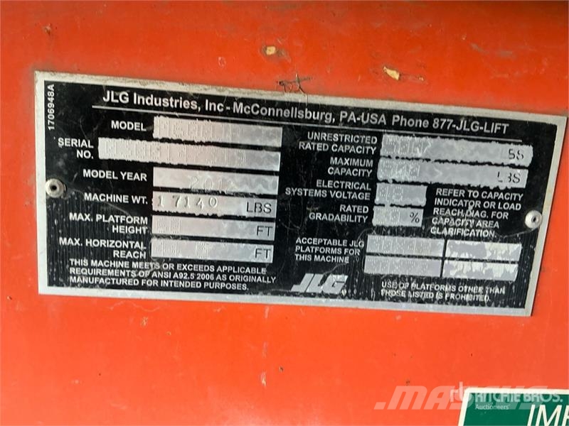 JLG M600JP 4WD Hybrid Articulating Boom Lift (Inoperab Articulated boom lifts