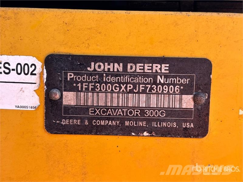 John Deere 300G LC Tracked Excavator Vikšriniai ekskavatoriai