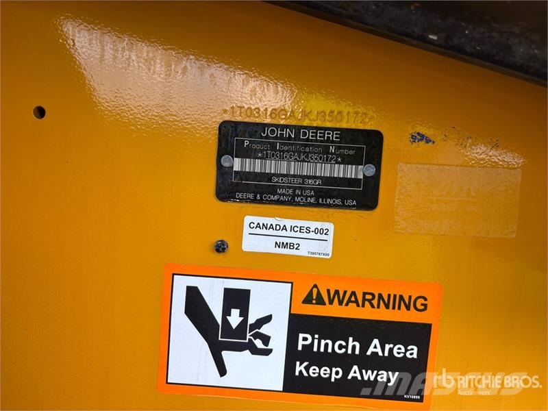 John Deere 316GR Skid Steer Loader Schrankladers