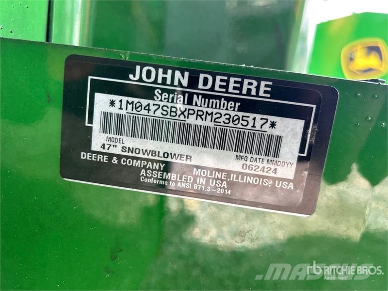John Deere 47 in Snow Blower 제설기