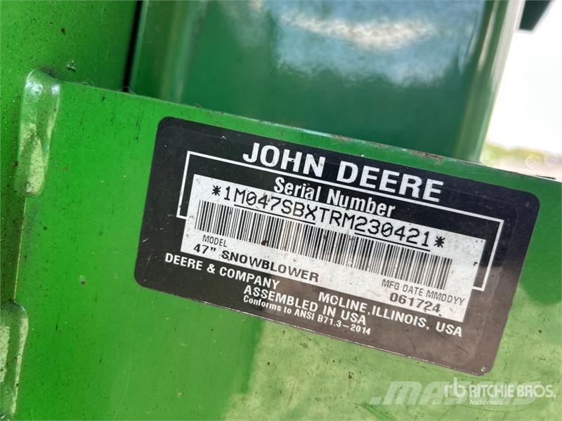 John Deere 47 in Snow Blower Attachment Landbrug - Andet