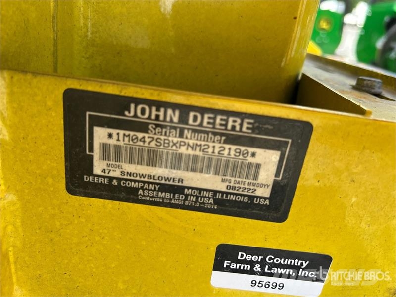 John Deere 47 in Snow Blower 제설기