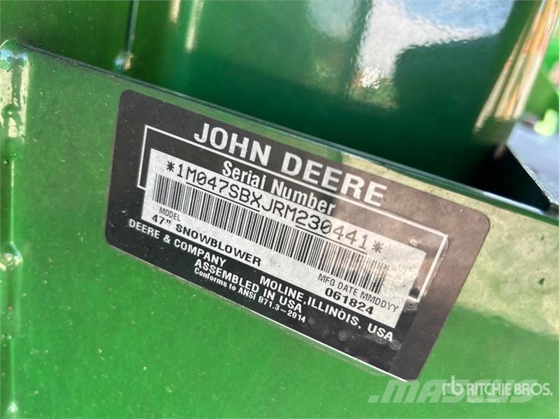 John Deere 47 in Snow Blower Attachment Landbrug - Andet