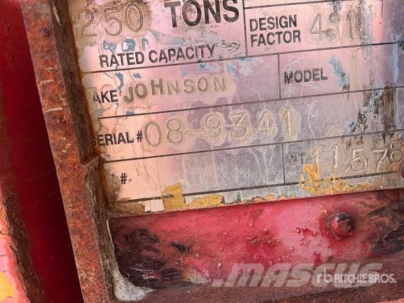 Johnson Block 250 ton 7 Sheave Hook Block Delovi i oprema za kran