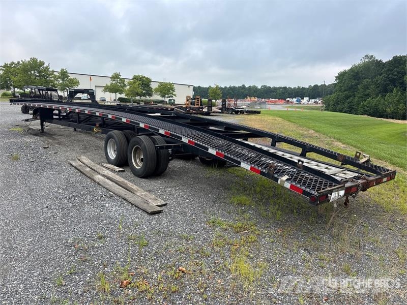 Kaufman T/A 3 Car Open Car Carrier Trailer Semi-trailer til Autotransport