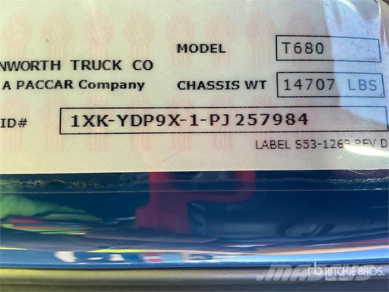Kenworth T680 6x4 T/A Day Cab Truck Tractor Vilcēji