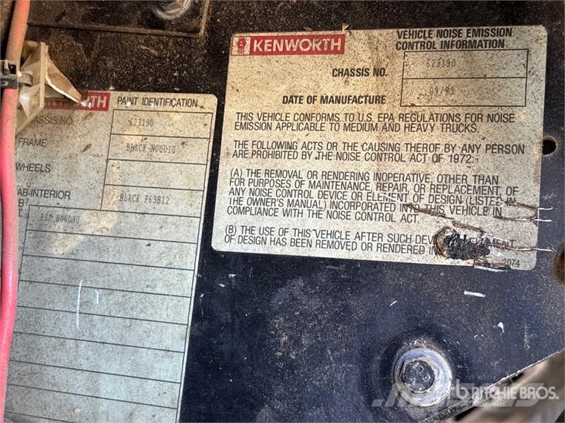 Kenworth T800 Liftdumper biler