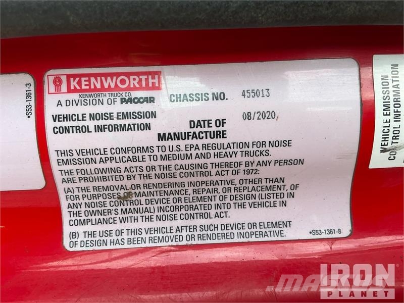 Kenworth T880 شاحنات قلابة