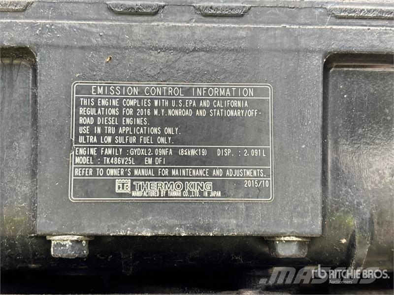 Kidron 28RTPGASEW96SP 28 ft x 102 in T/A Refrigerated Tra Temperature controlled semi-trailers