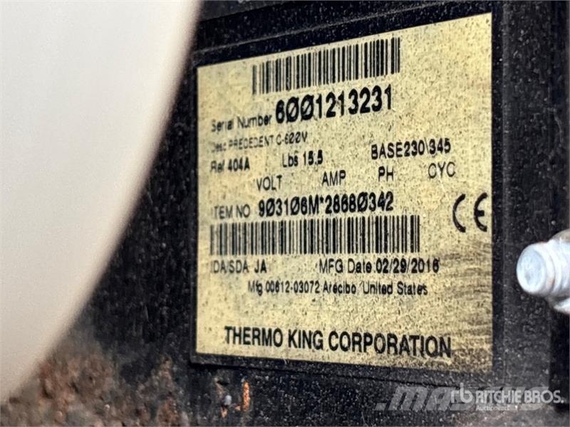 Kidron 28RTPGASEW96SP 28 ft x 102 in S/A Refrigerated Tra نصف مقطورات بدرجة حرارة قابلة للضبط