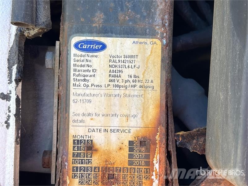 Kidron 28RTPUIASW 28 ft x 102 in S/A Refrigerated Trailer Hladilne polprikolice