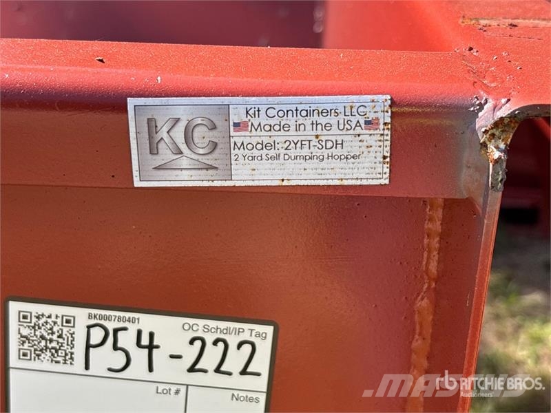  Kit Containers 2YFT-SDH 5 ft 3 in 2 cyd Self-Dumpi Dėžės ir piltuvai