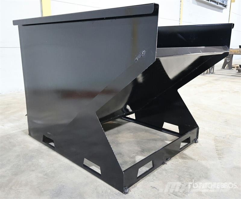 Kit Containers 2YFT-SST 2 cyd Skid Steer Dump Hopp Bins and hoppers