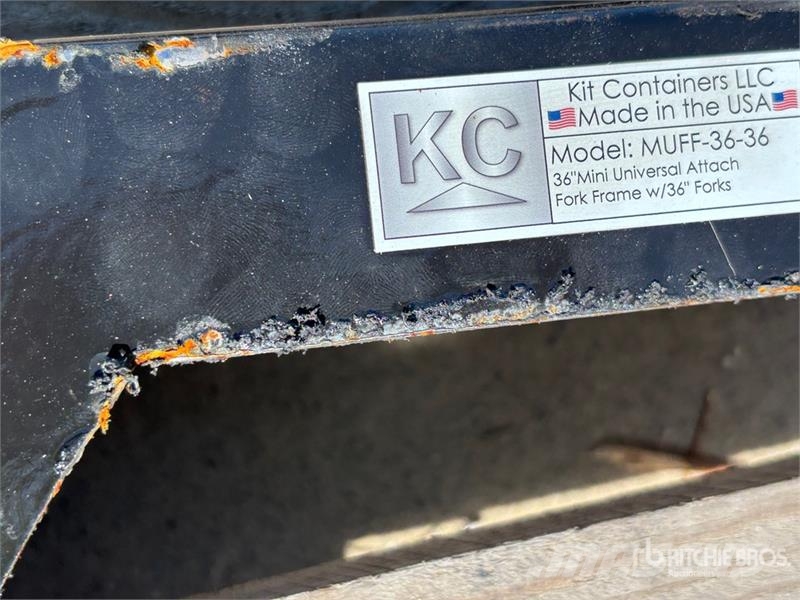 Kit Containers MUFF-36-36 36 in Mini Skid Steer Fo Garfos
