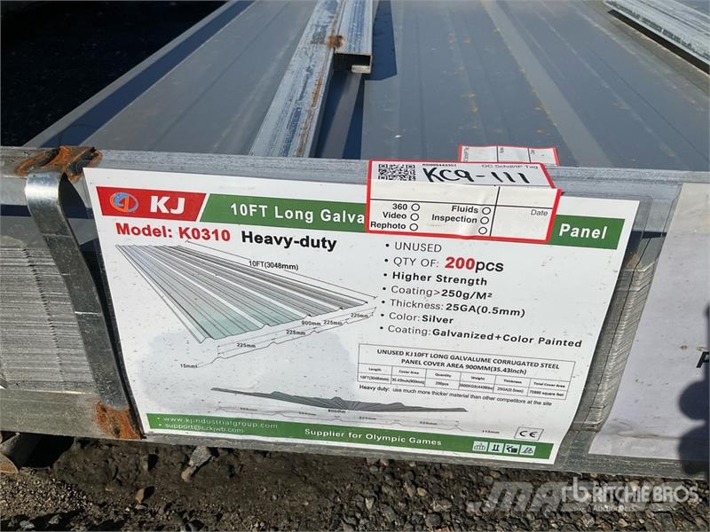 KJ K0310 10 ft x 3 ft 1 in Structural Steel Equipamento de processamento