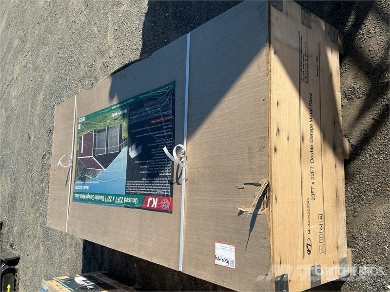 KJ K2223G 23 ft x 22 ft Double Garage Metal Storage B Oceľové rámové budovy