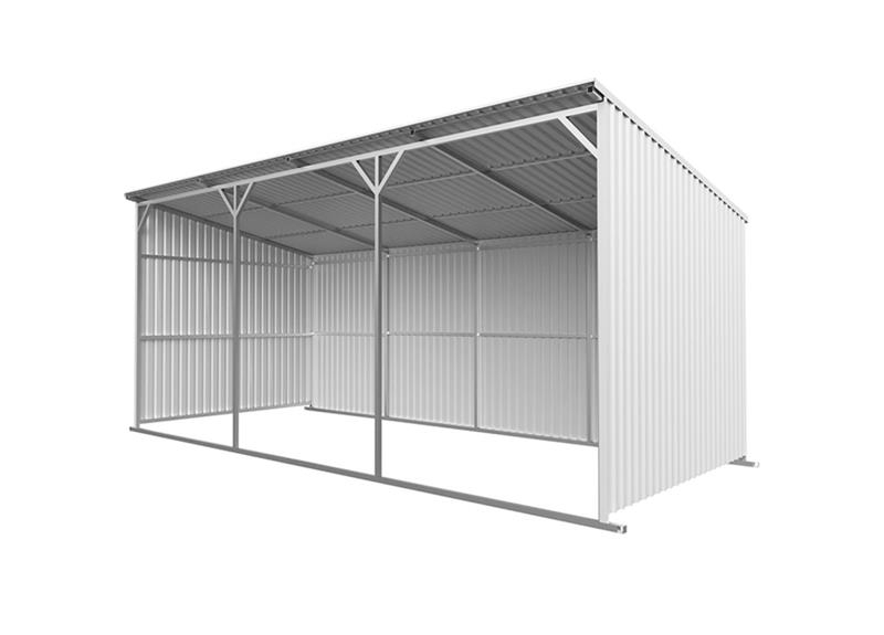 KJ K2512 12 ft x 25 ft Metal Livestock Shelter (Unuse 기타 축산 기계 및 부속품