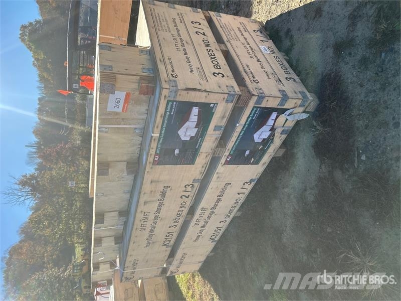 KJ K3151 31 ft x 51 ft Heavy Duty Metal Garage Storag Ατσάλινο πλαίσιο κτιρίων