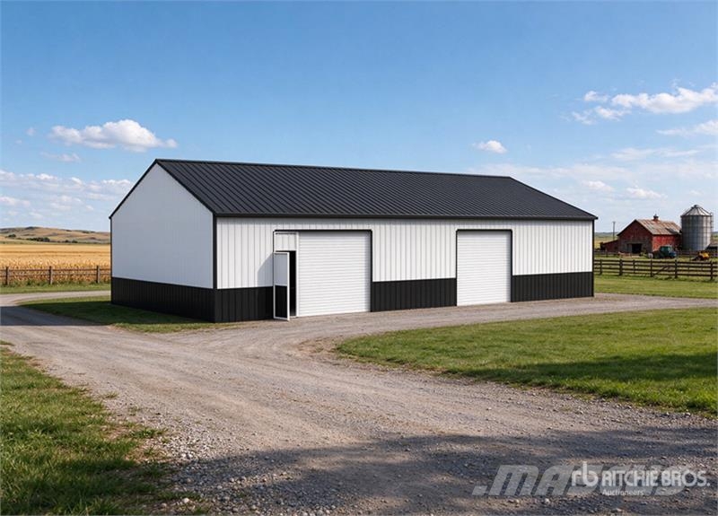 KJ K3156 31 ft x 56 ft Heavy Duty Metal Garage Storag Steel frame buildings