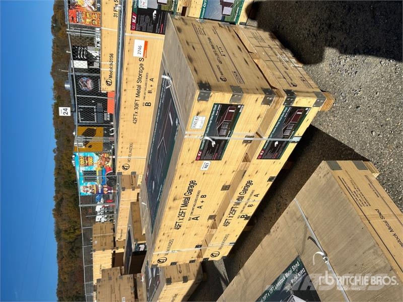 KJ K3325G Double Garage Metal Shed (Unused) Jeklene gradbene konstrukcije