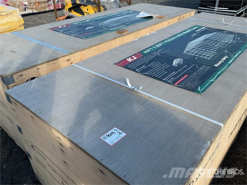 KJ K4080 80 ft x 40 ft Prefabricated Metal Frame Stor Kitos priekabos