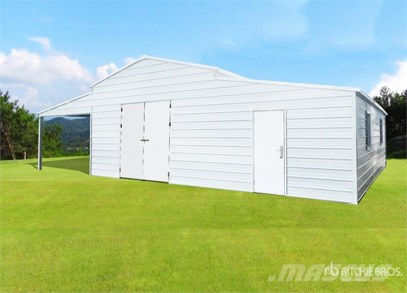 KJ K4230T 42 ft x 30 ft Metal Storage Shed (Unused) Stalen constructies