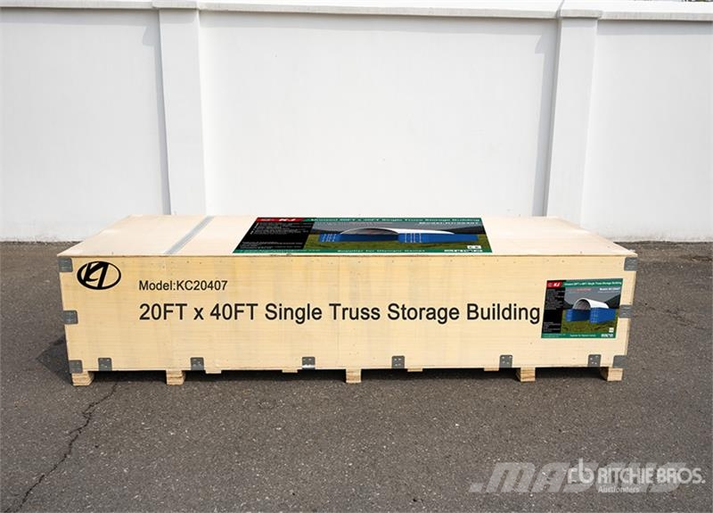 KJ KC20407 20 ft x 40 ft Single Truss Container Shelt Outros Florestal