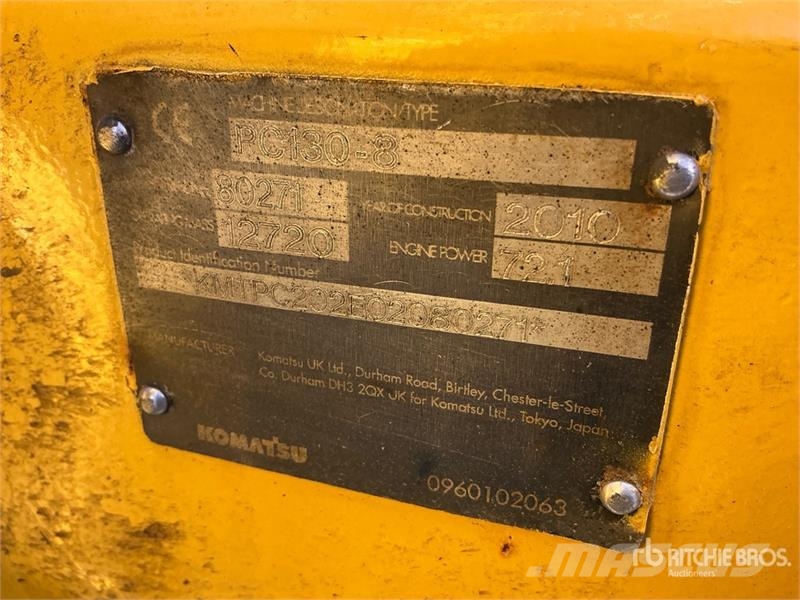 Komatsu PC130-8 Lánctalpas kotrók