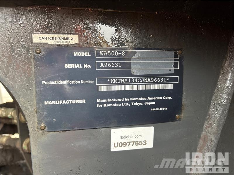 Komatsu WA500-8 Wheel Loader Radlader