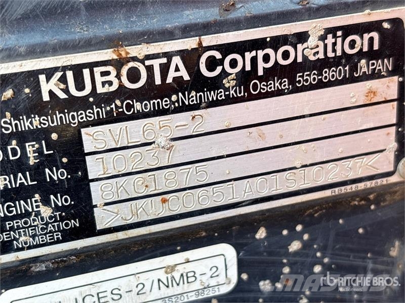 Kubota SVL65-2 Compact Track Loader Chargeuse compacte