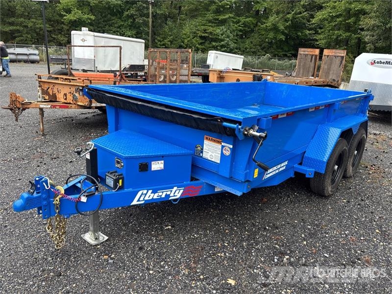 Liberty LD10K72X12C5 12 ft T/A Dump Utility Trailer Kipper
