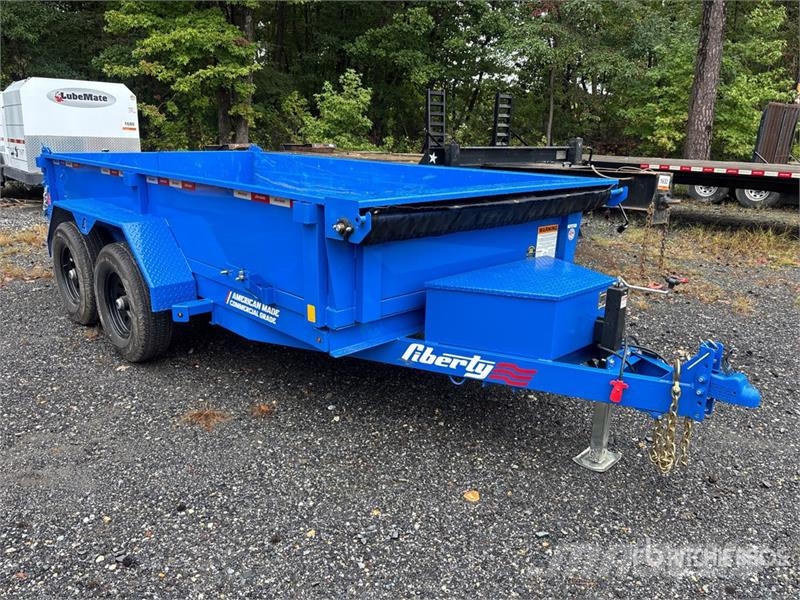 Liberty LD10K72X12C5 12 ft T/A Dump Utility Trailer Kipper