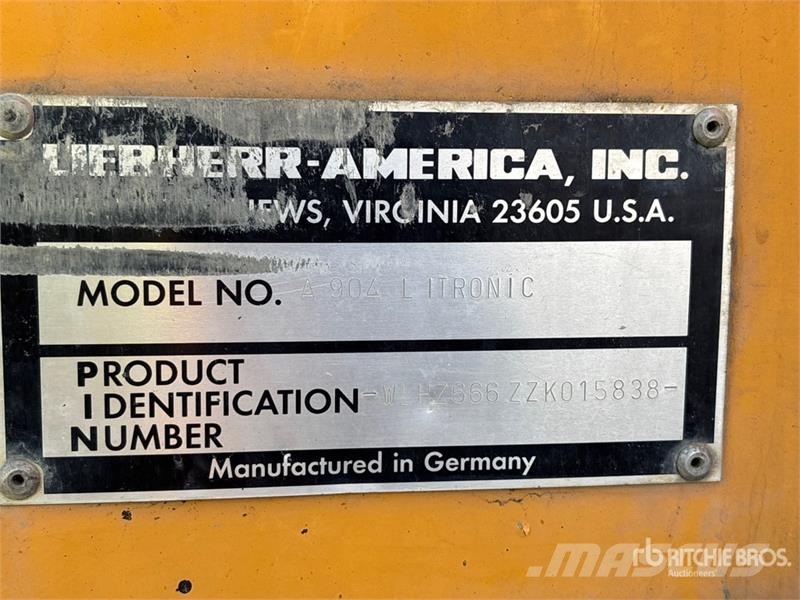Liebherr A904 Litronic Wheel Excavator Bagri na kolesih