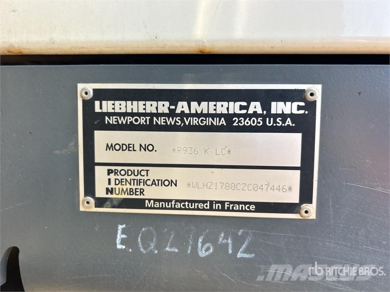 Liebherr R936 K LC Tracked Excavator Beltegraver