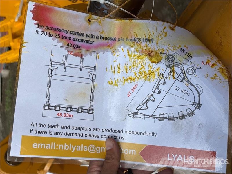LYALS ALS EB320 48 in Excavator Bucket - Fits CAT Łyżki do ładowarek