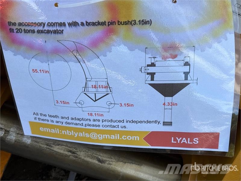 LYALS ALSER20 Excavator Ripper - Fits Cat 320 (Unu Escarificadores