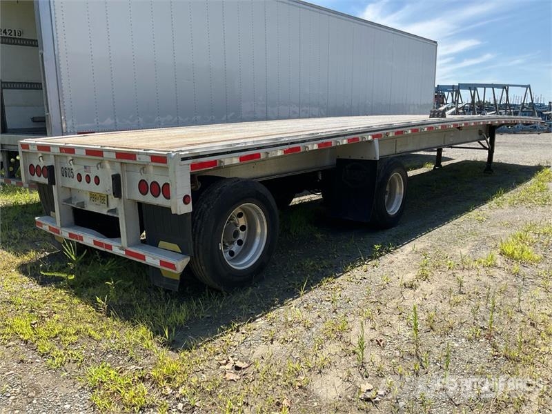 MAC 48 ft T/A Flatbed Trailer Plataforma plana/laterales abatibles