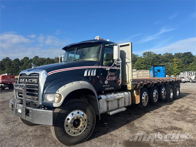 Mack GU713 Granite 12x4 Flatbed Truck Madelautod