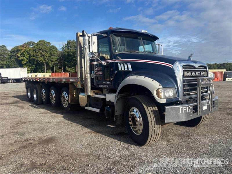 Mack GU713 Granite 12x4 Flatbed Truck Madelautod