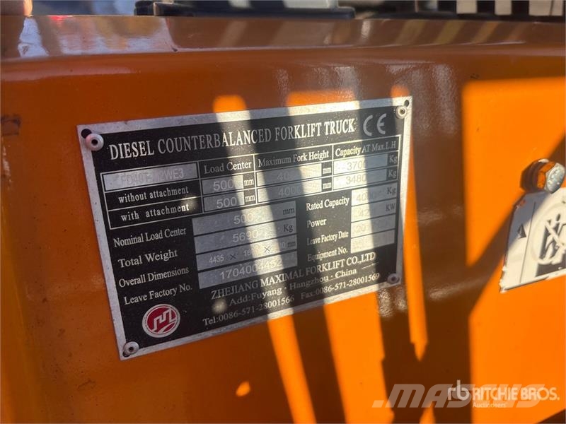 Maximal FD40T-M2WE3 4000 kg Cushion Tire Forklift 其他叉车