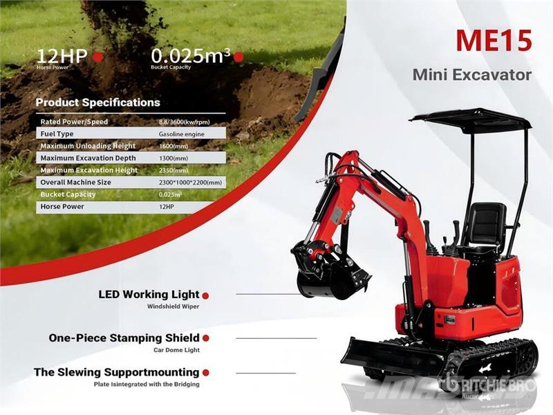 ME15 Mini Excavator (Unused) 小型挖掘机