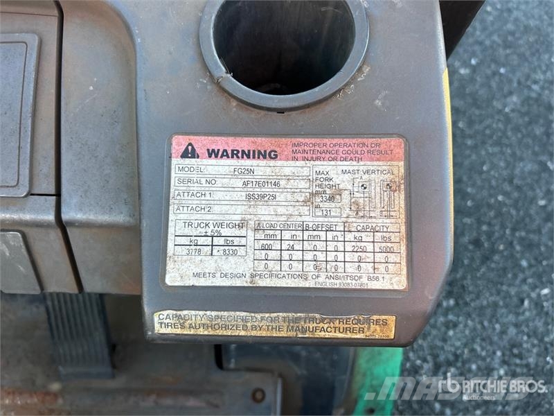 Mitsubishi FG25N 5000 lb Forklift Empilhadeiras - outros