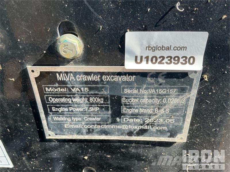 Miva VA15 Mini Excavator Minikaivukoneet < 7t